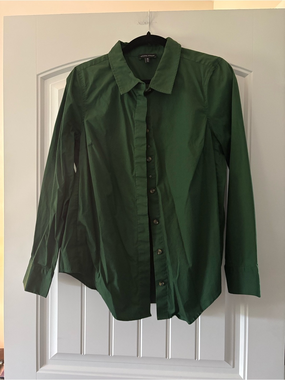 Universal Standard Deep Green Women's Button-Down Shirt